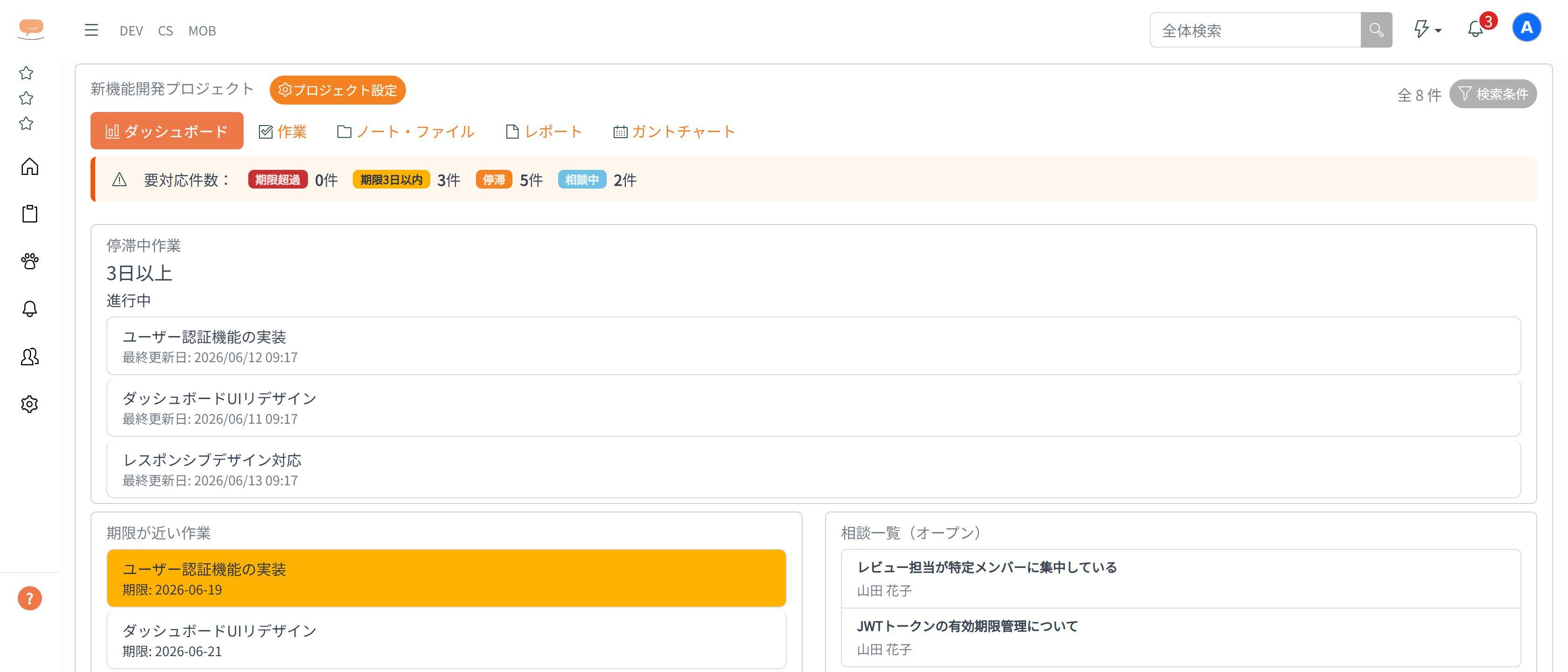IELUKA機能一覧画面