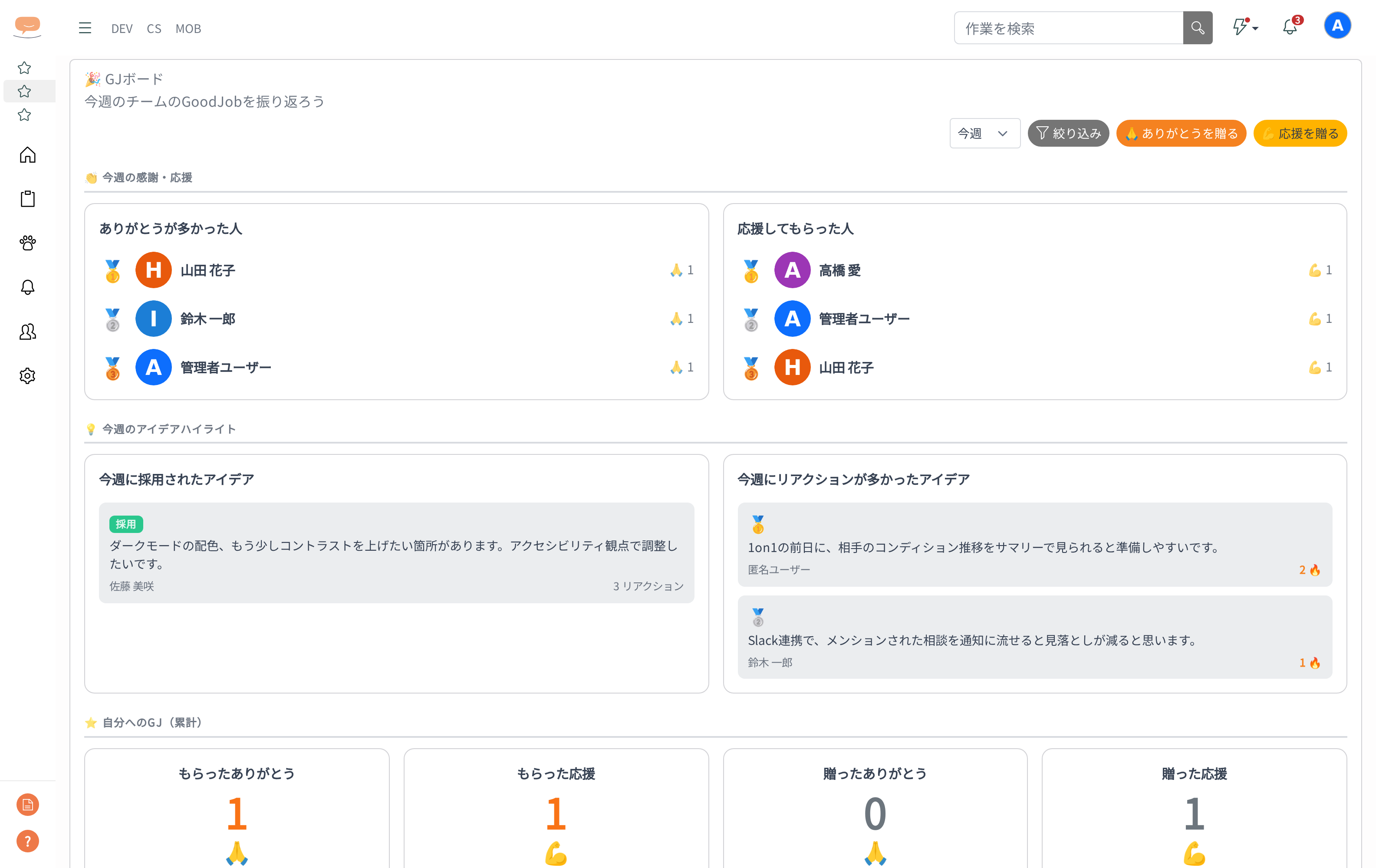 GJボード画面